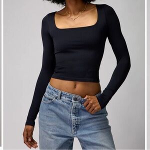 Make me an offer Spiritual Gangster Shayla Seamless Long Sleeve crop top